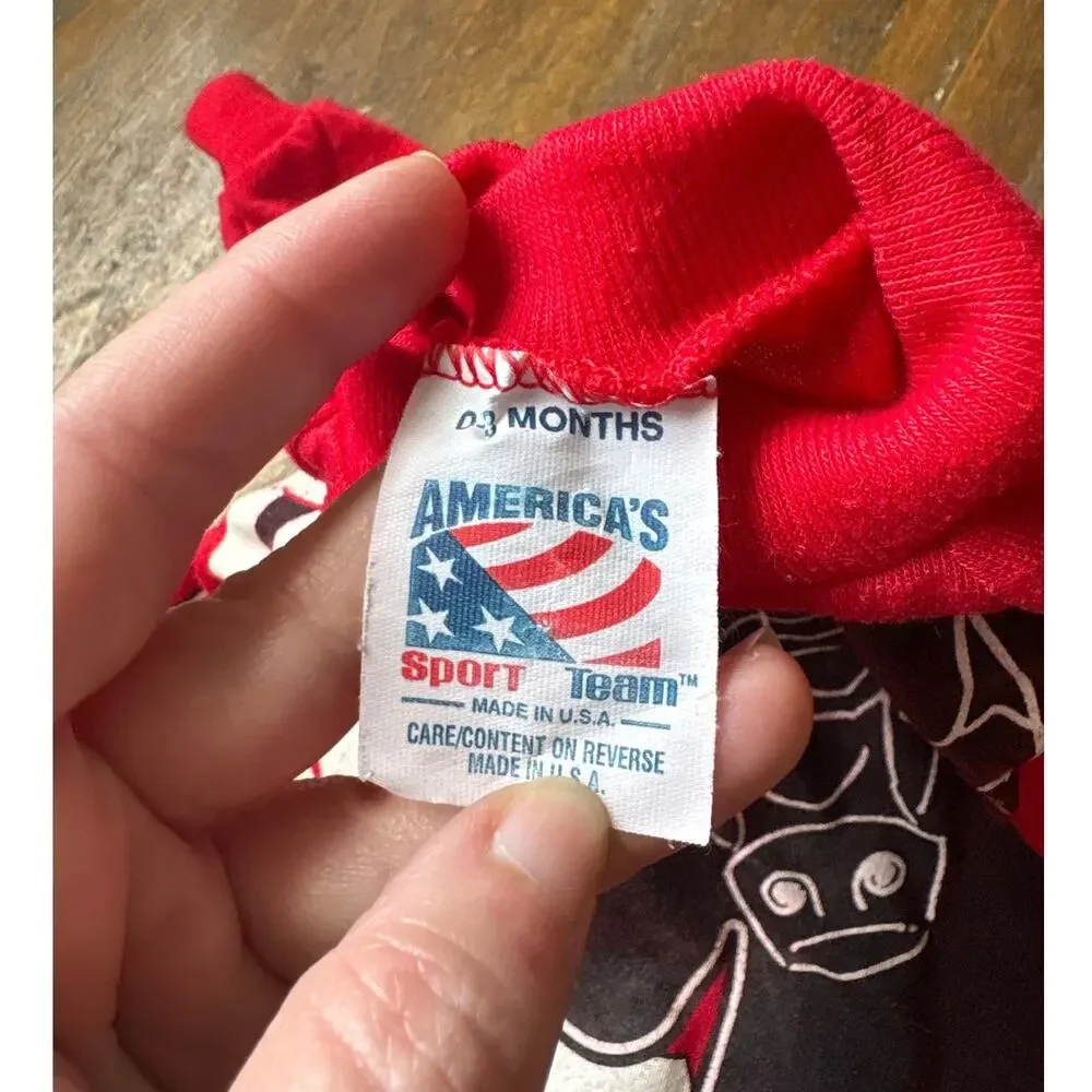 Vintage 90s Chicago Bulls Romper Americas Sport Team 0-3 Months